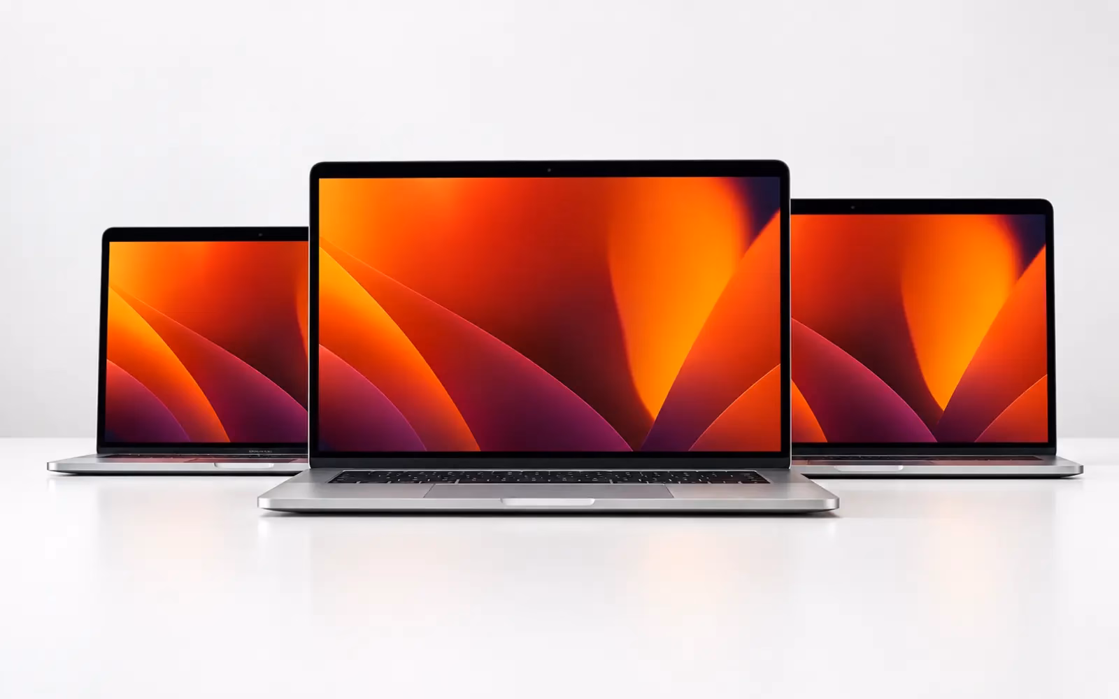 Three MacBook laptops for professional Mac repair at Indy Laptops in Indianapolis